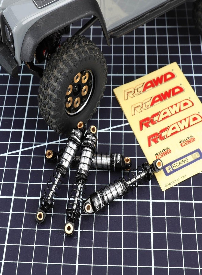 RCAWD ممتصات صدمات أمامية وخلفية من نوع RCAWD بطول 65 مم لسيارة TRX4M بمقياس 1/18، لون أسود - Image 5